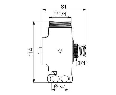 ROBINET WC TEMPOCHASSE MM1 1/4     DEL 760605 DELABIE G ET J  [760605] 