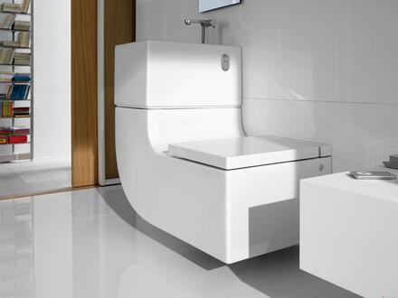 W + W - Cuvette WC suspendue et lavabo 2 en 1