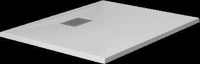 KINESURF - Receveur rectangulaire ultra-plat à encastrer en Biotec