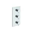 TRIVERDE - Douche thermostatique encastrée 3 sorties
