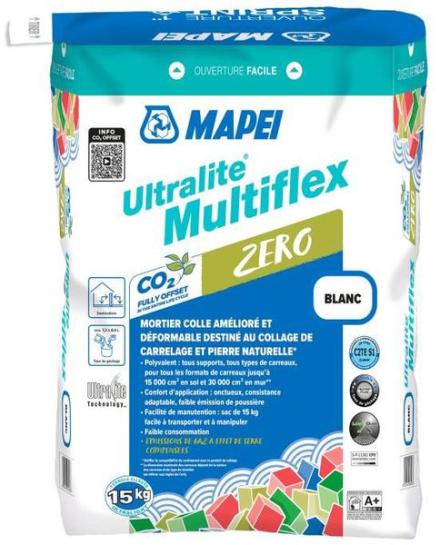 ULTRALITE MULTIFLEX - Mortier colle allégé amélioré C2TES1, déformable, à consistance variable