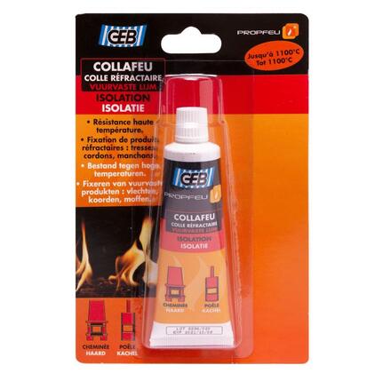 COLLAFEU - Colle de fixation pour produits réfractaires fibreux sur des pièces soumises à de fortes températures