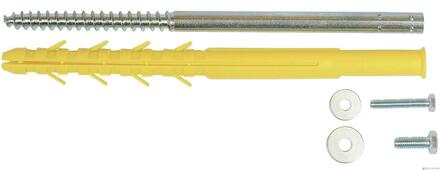 CHEVILLE PLASTIQUE - Fixation radiateur/barre de maintien sur plaque de plâtre + polystyrène