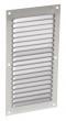 GRILLE D'AERATION A VISSER - En aluminium gris - Persiennes - Avec moustiquaire
