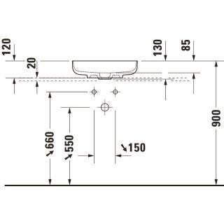 VASQUE AP VITRIUM D70CM BLC        2661463279 DURAVIT  [2661463279] 