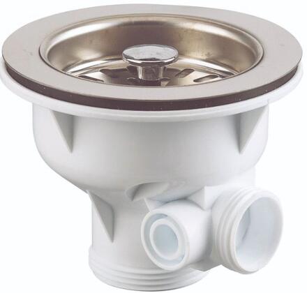 BONDE - Panier inox-plastique ø114 mm Pour évier inox,synthèse et grès Ø90