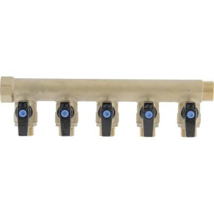 COLLECTEUR 3/4"-5 VANNES 1/2" COLV45 PB TUB  [COLV45] 