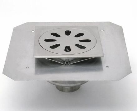 SIPHINOX® AVEC REPRISE D'ETANCHEITE - Siphons inox pour étanchéité sous carrelage en locaux humides