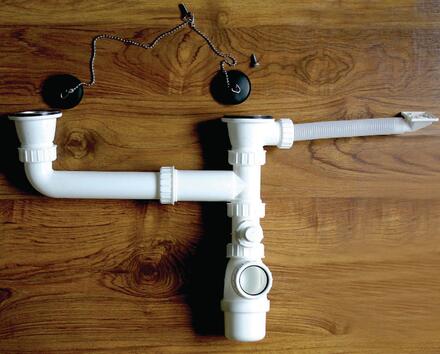 SIPHON - Pour évier 2 cuves