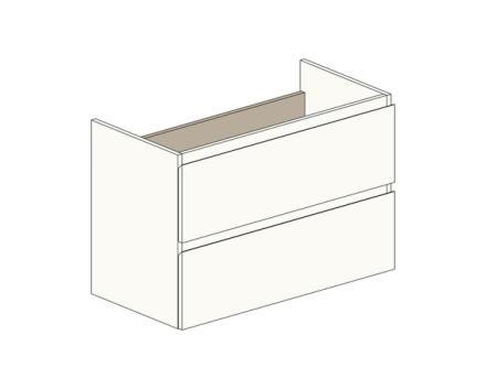 MEUBLE S/P METRO26 2T.PM 90 BLC        RC0110