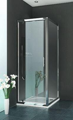 EQUI - Paroi fixe pour montage avec porte coulissante référence EI CL2 - Hauteur : 190 cm - Ep. du verre : 4 mm