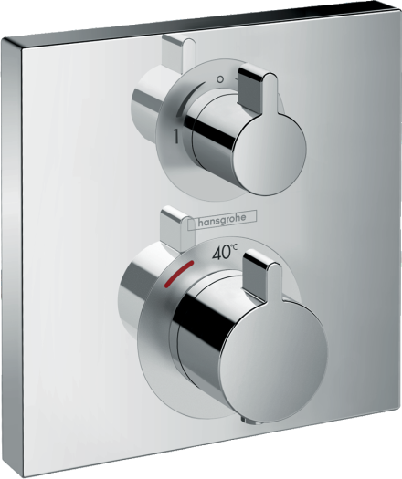 ECOSTAT SQUARE - Set de finition pour mitigeur thermostatique encastré