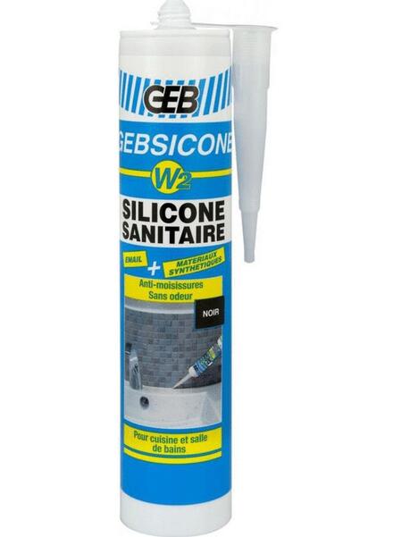 GEBSICONE - W2 - Mastic silicone pour joints sanitaire