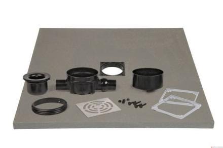 ISOTANCHE PANODUR - Receveur à carreler constitué de panneaux à carreler en Polystyrène extrudé, renforcé et préparé pour la pose directe de carrelage