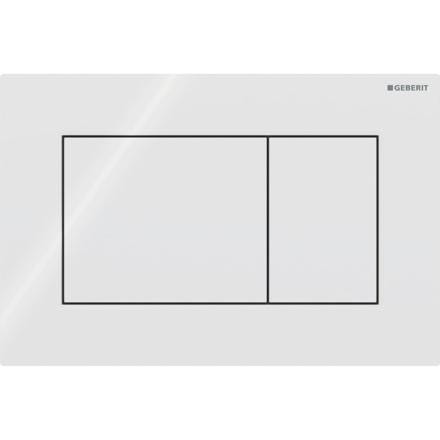 PLAQUE CD SIGMA01 SQUARE DBL BLC 115.660.11.1 GEBERIT  [115.660.11.1]