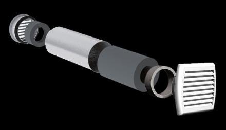 ENTREE D'AIR ACOUST.AUTO.SC125R22 -KIT 890009 S&P FRANCE SOLER & PALAU  [890009]