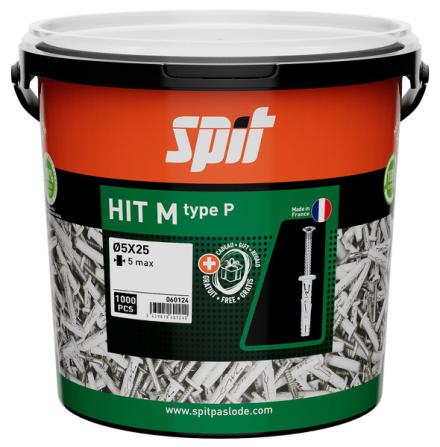 CHEVILLE HITM 5X25/5P SEAU/1000        060124 SPIT PASLODE  [060124]