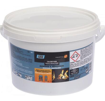 CALORYGEB - Mastic réfractaire pour appareils de chauffage et foyers de cheminée (jusqu'à 1300°C)