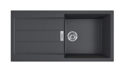 SIRIUS - Evier à encastrer avec trop-plein inox - Tectonite®