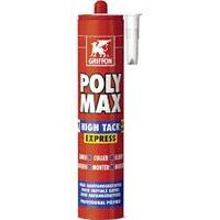 POLY MAX® HIGH TACK EXPRESS - Colle de montage sans solvant - Prise initiale très élevée - Séchage rapide