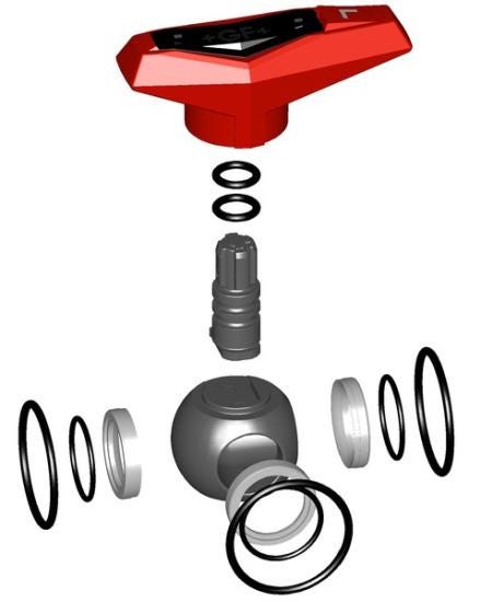 SET DE BILLE 543 PVC/EPDM L-H    40 161488165 FISCHER GEORG  [161488165]