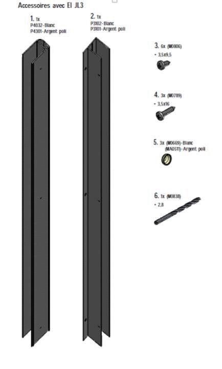 SET DE JONCTION EQUI 1900MM BLC    1406000720 ROTH FRANCE  [1406000720] 