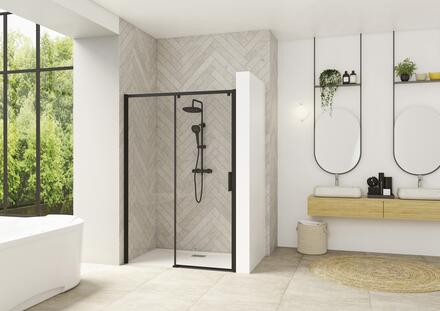SMART DESIGN C SANS SEUIL - Paroi avec 1 volet coulissant sans seuil