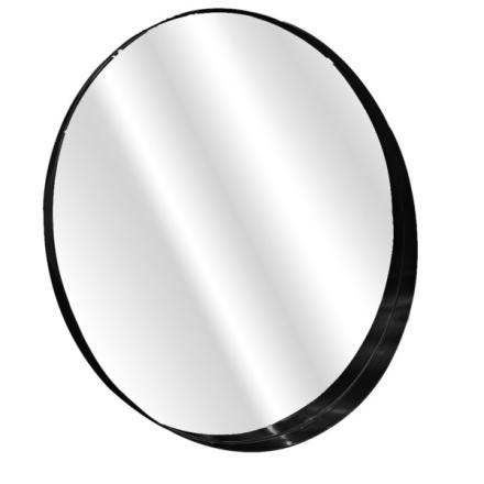 MIROIR ROND CADRE NOIR MAT 800        MB10713 ONDYNA  [MB10713]