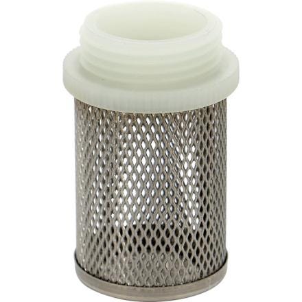 CREPINE SEULE - SANS CLAPET - Mâle - Corps acier inox ASTM A182 F304 - Filetage nylon
