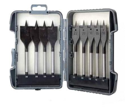 COFFRET BOIS - Mèches plates Quick-Lock