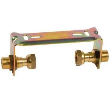 ACCESSOIRES POUR COMPTEUR D'EAU - Kit support compteur: support mural anticorrosion, 2 raccords MF à écrou tournant plombable