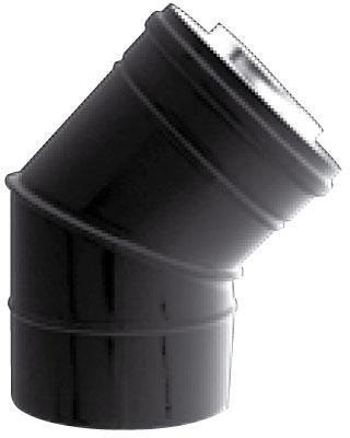 CONDUIT BIOTEN INOX 316 / ACIER - SPECIAL POELE A PELLETS - Système concentrique - Extérieur noir