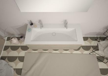 EXCLUSIVITES RICHARDSON PAR BURGBAD - Plan de toilette simple vasque