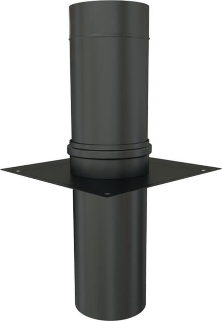 ACCESSOIRES POUR POELES PELLETS - Plaque de connexion téléscopique