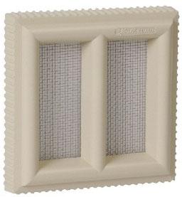 GRILLE D'AERATION A SCELLER - Claustra en PVC sable