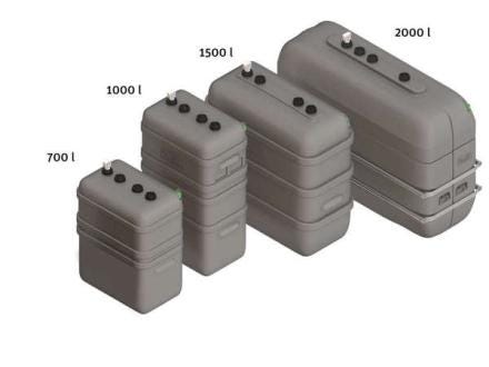RESERVOIR FIOUL ROTHALEN PLUS AVEC CUVETTE DE RETENTION PE INTEGREE - Rothalen