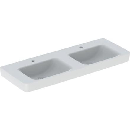 LAVABO DBLE RENOVA PLAN 130 CM 2 CU 501711001 GEBERIT  [501.711.00.1]