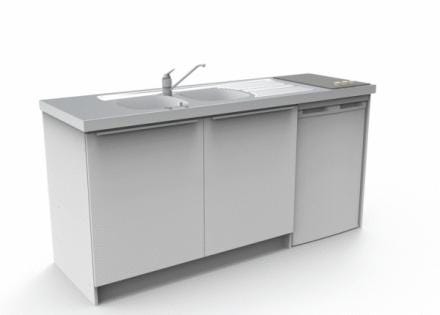 MELAMINE - Sur vérins réglables