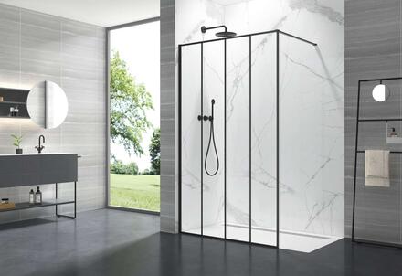 PHILLY LOFT SKY - Paroi walk-in avec fixation murale, design verrière - Hauteur 200 cm