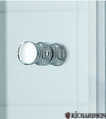 ATEA - Porte pivotante avec élément fixe en prolongement avec mécanisme de relevage à l'ouverture - Hauteur : 200 cm - Ep. du verre : 6 mm