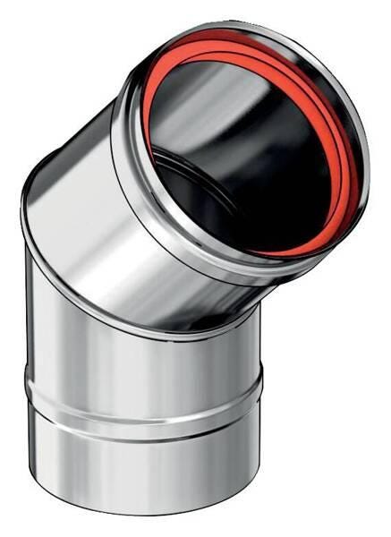 COUDE 45 INOX 316 CONDENS 200 4/10+JT  184200 TOLERIE EMAILLERIE NANT-SETEN  [184200]