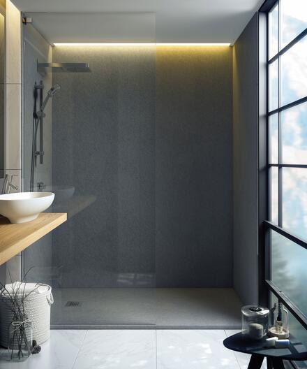 SILEX+ - Receveur carré extraplat avec cadre