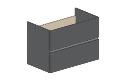 MEUBLE S/PLAN EAZY26 2T 80CM ANTHRAC.  RC0265