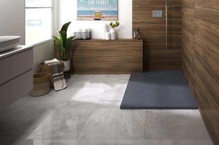 KINEROCK EVO - Receveur extra-plat texturé et coloré en Biolex