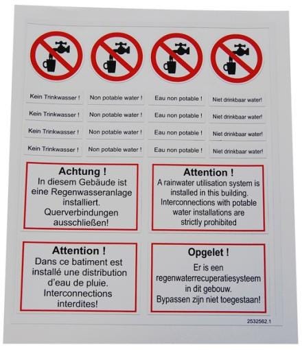 KIT AUTOCOLLANT EDP D/GB/F/NL         2518362 WILO FRANCE  [2518362]