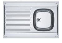 EVIER 1C.MAN 711-90 INOX LISSE  FRANKE 901406
