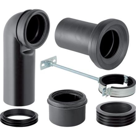 KIT RACCORD. MONOLITH P/WC SOL NOIR 131082161 GEBERIT  [131.082.16.1]