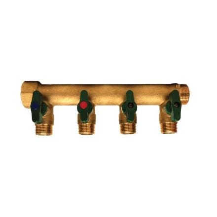 COLLECTEUR+VANNE 3/4 M 4VOIES 10B CL084X07050 ASSOTHERM