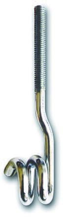 CROCHET - A visser pour dalle béton - Double queue de cochon