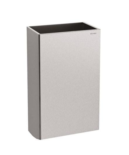 POUBELLE RECT.MURALE 20L INOX 304 BR. 510465P DELABIE G ET J  [510465P]